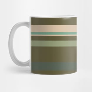 A tremendous transfusion of Camo Green, Dark Vanilla, Artichoke, Oxley and Ebony stripes. Mug